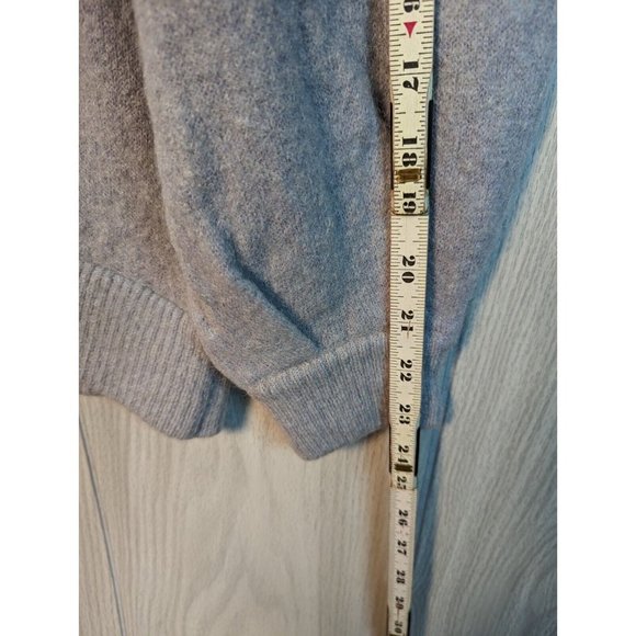 Magashoni Women’s Gray Cowl Neck Long Sleeve Long Sweater - Large Wool Blend - Picture 5 of 6